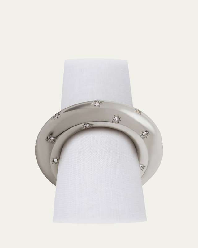Stars Jewel Napkin Rings, Set of 4